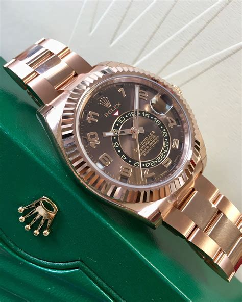 Rolex rose gold dial